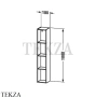 Duravit L-Cube Полка подвесная вертикальная LC1205, белый матовый