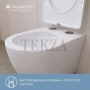 Aqueduto OVO Унитаз подвесной безободковый торнадо, сиденье c микролифтом OVOT2110, Белый глянец