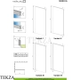 Radaway Modo XL Душевая перегородка на заказ, ширина 100–160 см, высота 200–250 см, 389418-54-01, черный матовый