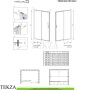 Radaway Premium Pro DWJ Душевая дверь раздвижная 100 см, правая R, 1014100-54-01R, черный матовый