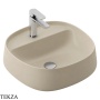 ArtCeram Whisky раковина накладная круглая The.Saniglaze с 1 отверстием WHL001 59 34, Sand матовый