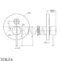 FIMA Carlo Frattini Spillo UP Смеситель для душа 2 потока, Select F3039E2CN, Black chrome