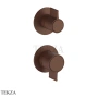 Fantini Flora Смеситель для душа, 3 потока, внешняя часть 76S5J787B, Matt Mokka PVD