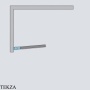 Radaway Nes 8 PNJ Шторка на ванну одностворчатая 60 см, правая R, 10061060-01-01R, хром глянец