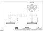 Gessi Pelle Tresse Верхняя лейка D30,5 см с потолочным кронштейном под размер, 78152-761, Coffee Bronze Brushed PVD