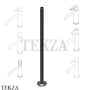 Ritmonio Diametro35 Удлинитель напольный для смесителя E0BA0105EST BLX, Brushed Black Chrome
