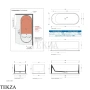 Flaminia Oval ванна овальная отдельностоящая 170×70×55 см, зелёный Verde Giada глянец
