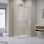 Radaway Essenza KDJ Душевая дверь 90 см, левая, 1385044-91-01L, брашированный никель