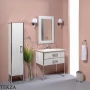 ARMADI ART MONACO Тумба под раковину 80 см 866-080-WCR, WHITE (белый глянец), хром