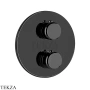 Gessi Goccia Термостат для душа на 2 выхода, внешняя часть 33844-706, Black Metal PVD