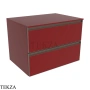 Flaminia Cubika тумба под раковину подвесная 70×50×50 см, 2 ящика, бордовый Bordeaux матовый