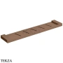 Boheme Qubic Полка-решётка в ванную комнату 60 см, 10736-BRB, brushed bronze