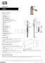 Gessi Jacqueline Смеситель для биде с донным клапаном 77067-791, бронза Deep