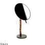Gessi Jacqueline Зеркало косметическое поворотное х2, без подсветки 77573-707, black хром Brush