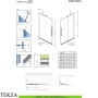 Radaway Furo PND II Неподвижная стенка шторки на ванну 69,4 см, 10112694-01-01, черный матовый