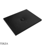 Flaminia Water Drop душевой поддон 100×80×5,5 см, чёрный Carbone матовый