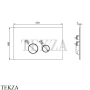 Newform Клавиша смыва для инсталляции TECE, 887.31.028, Brushed chrome