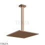 Gessi Rettangolo shower Верхний душ с потолочным кронштейном под размер 15199-030, Copper PVD