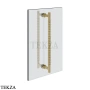 Gessi Pelle Tresse Полотенцедержатель для крепления на стекло, 60 см 78633-727, Brushed Brass PVD