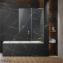 Radaway Furo SL PND II Шторка на ванну 63,8 см, левая, 10309638-99-01L, брашированное золото