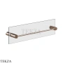 Gessi RILIEVO Полотенцедержатель для крепления на стекло, 45 см 59564-708, Copper Br. PVD