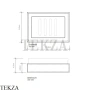 Decor Walther BROWNIE STS Мыльница настольная, стекло матовое 0931150, белый матовый, эко-кожа