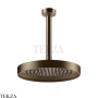 Gessi Incastri Верхняя лейка D25 с потолочным кронштейном 63050-761, бронза Coffee