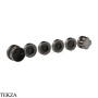 Gessi Ludovica Термостат для душа на 4 потока, внешняя часть 76338-707, black хром Brush