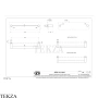 Gessi 316 ACCESSORIES Полотенцедержатель для крепления на стекло, 45 см 54923-761, Coffee Bronze Brushed PVD