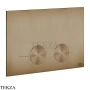 Gessi Total look Клавиша смыва для инсталляции Geberit omega 12, 54615-791, Deep Bronze Brushed PVD