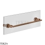 Gessi INCISO accessories Полотенцедержатель для крепления на стекло, 45 см 58615-708, Copper Brushed PVD