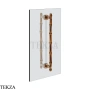 Gessi Jacqueline Полотенцедержатель для крепления на стекло, 45 см 77635-708, медь Brushed