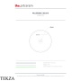 ArtCeram Rombo & Millerighe раковина накладная с вертикальным рельефом OSL010 15 00, Grey Olive матовый