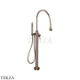 Gessi Goccia Смеситель для ванны напольный, внешняя часть 33029-030, Copper PVD