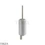 Gessi Goccia Туалетный ёршик настенный, белая керамика 38019-149, Finox Brushed Nickel
