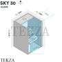 Effegibi SKY GLASS 30 Сауна домашняя финская или BIO SA55210027