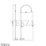 Zucchetti Helm Излив для раковины напольный Z92160.X, нержавеющая сталь brushed