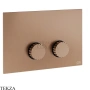Gessi Incastri Клавиша смыва для инсталляции Tece profil octa 2 75617-708, медь Brushed