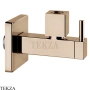 Gessi TOTAL LOOK Запорный клапан с фильтром, квадратный 01412-030, медь глянец