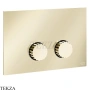 Gessi Incastri Клавиша смыва для инсталляции Geberit omega 12 75615-710, шампань глянец