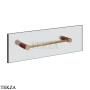 Gessi Pelle Tresse Полотенцедержатель для крепления на стекло, 30 см 78711-431, Red Cherry/ Bronze Br. PVD