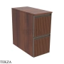 Flaminia Cubika модуль хранения подвесной 25×50×50 см, 2 ящика, орех Noce Greca