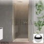 Duka natura 4000 Дверь в нишу распашная 75 крепеж слева, A-DTNL750SHLA10, серебро глянец