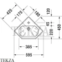 Duravit 1930 Series Раковина угловая с переливом 0793420000, белый глянец