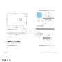 Flaminia CM3 поддон душевой керамический 70×100×3 см, белый Bianco матовый