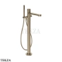 Gessi Pelle Tresse Смеситель для ванны напольный, с гарнитуром, 78028-149, Finox Brushed Nickel