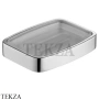 Keuco Elegance Мыльница настольная, хрусталь матовый 11655019001, хром глянец