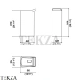 KOS LAB 03 Раковина свободностоящая, слив в пол Cristalplant® 7L031BI, белый матовый