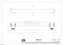 Gessi VENTI20 Опорная ручка для ванны и душа 45 см 65517-791, Deep Bronze Br. PVD