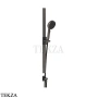 Gessi Haute Culture Shower Штанга в комплекте с душевой лейкой и выводом для воды 57142-707, black хром Brush